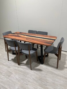 Стол кухонный обеденный прямоугольный дизайнерский лофт THETABLE RU 180х80 5.8/1.1 Стол кухонный обеденный прямоугольный дизайнерский лофт THETABLE RU 180х80 5.8/1.1