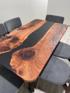 Стол кухонный обеденный прямоугольный дизайнерский лофт THETABLE RU 140х80 3.8/1.1