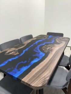 Стол кухонный обеденный прямоугольный дизайнерский лофт THETABLE RU 140х80 4.8/6.1