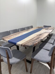 Стол кухонный обеденный евро дизайнерский лофт THETABLE RU 250х100 3.32/2.1