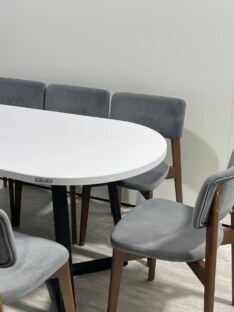 Стол кухонный обеденный овальный дизайнерский лофт THETABLE RU 220х90 2.23/1.1 Стол кухонный обеденный овальный дизайнерский лофт THETABLE RU 220х90 2.23/1.1