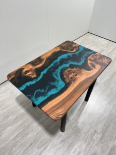 Стол кухонный обеденный прямоугольный дизайнерский лофт THETABLE 102х69 4.5/11.1