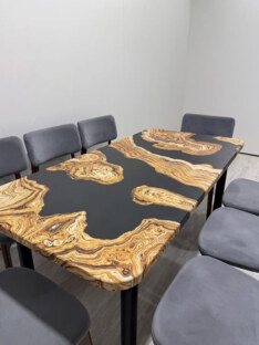 Стол кухонный обеденный прямоугольный дизайнерский лофт THETABLE RU 140х80 2.73/11.1