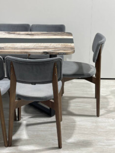 Стол кухонный обеденный прямоугольный дизайнерский лофт THETABLE RU 180х80 3.30/3.1