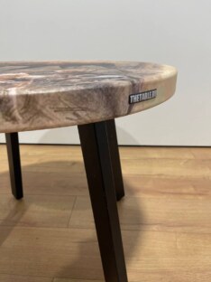 Стол журнальный круглый дизайнерский лофт THETABLE RU 70х48 13.1/5.1