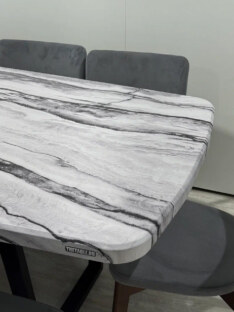 Стол кухонный обеденный евро дизайнерский лофт THETABLE RU 180х80 6.5/2.1