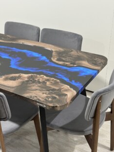 Стол кухонный обеденный прямоугольный дизайнерский лофт THETABLE RU 160х80 4.8/4.1