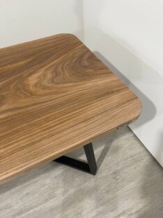 Стол кухонный обеденный прямоугольный дизайнерский лофт THETABLE RU 120х80 8.13/1.1