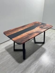 Стол кухонный обеденный прямоугольный дизайнерский лофт THETABLE RU 160х80 3.8/1.1
