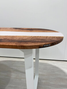 Стол кухонный обеденный овальный дизайнерский лофт THETABLE RU 220х90 3.11/2.2