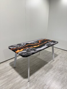 Стол кухонный обеденный прямоугольный дизайнерский лофт THETABLE RU 140х80 4.20/4.2