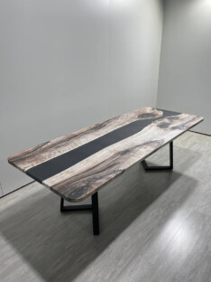 Стол кухонный обеденный прямоугольный дизайнерский лофт THETABLE RU 250х100 3.30/1.1