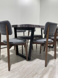 Стол кухонный обеденный прямоугольный дизайнерский лофт THETABLE RU 180х80 3.40/2.1