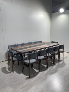 Стол кухонный обеденный прямоугольный дизайнерский лофт THETABLE RU 250х100 3.47/2.1