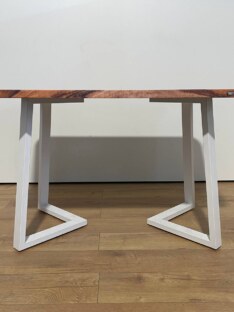 Стол кухонный обеденный прямоугольный дизайнерский лофт THETABLE RU 120х80 3.45/1.2