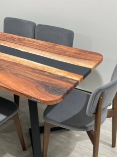 Стол кухонный обеденный прямоугольный дизайнерский лофт THETABLE RU 180х80 5.8/1.1 Стол кухонный обеденный прямоугольный дизайнерский лофт THETABLE RU 180х80 5.8/1.1