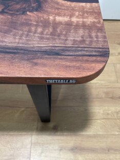 Стол письменный с вырезом дизайнерский лофт THETABLE 200х90 3.1/2.1