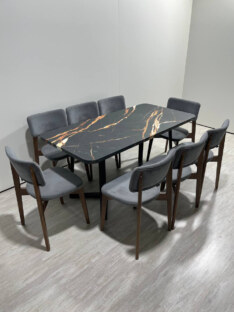 Стол кухонный обеденный прямоугольный дизайнерский лофт THETABLE RU 160х80 2.7/1.1