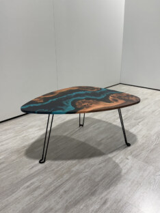 Стол журнальный медиатор дизайнерский лофт THETABLE RU 89х66 4.5/9.1-3