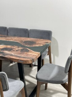 Стол кухонный обеденный прямоугольный дизайнерский лофт THETABLE RU 160х80 3.47/2.1