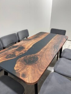 Стол кухонный обеденный прямоугольный дизайнерский лофт THETABLE RU 160х80 3.26/4.1
