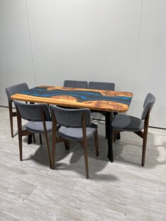 Стол кухонный обеденный прямоугольный дизайнерский лофт THETABLE RU 140х80 4.1/4.1 Стол кухонный обеденный прямоугольный дизайнерский лофт THETABLE RU 140х80 4.1/4.1