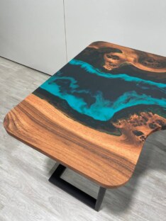 Стол письменный угловой дизайнерский лофт THETABLE RU 120х120 4.5/3.1 Стол письменный угловой дизайнерский лофт THETABLE RU 120х120 4.5/3.1