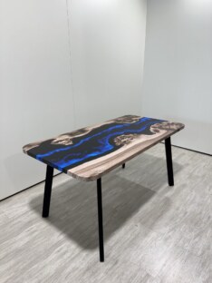 Стол кухонный обеденный прямоугольный дизайнерский лофт THETABLE RU 160х80 4.12/4.1