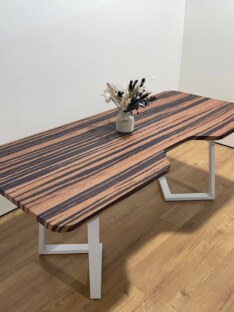 Стол компьютерный с вырезом дизайнерский лофт THETABLE RU 200х90 1.4/1.2 Стол компьютерный с вырезом дизайнерский лофт THETABLE RU 200х90 1.4/1.2