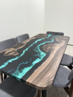 Стол кухонный обеденный прямоугольный дизайнерский лофт THETABLE RU 160х80 4.9/6.1