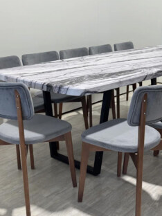 Стол кухонный обеденный евро дизайнерский лофт THETABLE RU 200х90 6.5/1.1