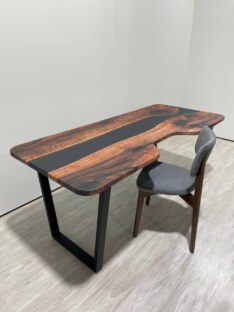 Стол письменный с вырезом дизайнерский лофт THETABLE 180х80 3.1/2.1