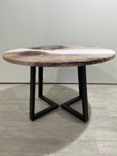 Стол кухонный обеденный круглый дизайнерский лофт THETABLE RU 120х32 3.34/1.1