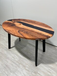 Стол кухонный обеденный овальный дизайнерский лофт THETABLE RU 140х80 5.8/4.1