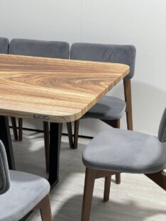 Стол кухонный обеденный прямоугольный дизайнерский лофт THETABLE RU 250х100 8.14/2.1