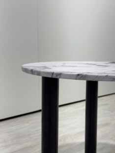 Стол журнальный круглый дизайнерский лофт THETABLE RU 60х16 7.4/12.1-3