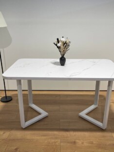 Стол кухонный обеденный прямоугольный дизайнерский лофт THETABLE RU 140х80 2.21/3.2