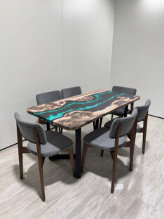 Стол кухонный обеденный прямоугольный дизайнерский лофт THETABLE RU 120х80 4.13/3.1