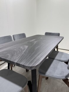 Стол кухонный обеденный прямоугольный дизайнерский лофт THETABLE RU 220х90 8.11/1.1