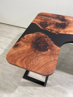 Стол письменный угловой дизайнерский лофт THETABLE RU 160х110 3.8/3.1