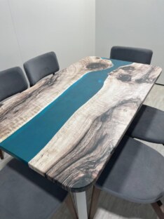 Стол кухонный обеденный прямоугольный дизайнерский лофт THETABLE RU 140х80 3.29/1.2
