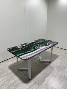 Стол кухонный обеденный прямоугольный дизайнерский лофт THETABLE RU 140х80 4.19/3.2