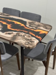 Стол кухонный обеденный прямоугольный дизайнерский лофт THETABLE RU 160х80 4.15/4.1