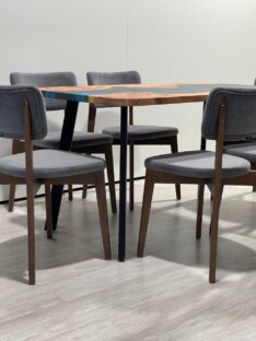 Стол кухонный обеденный прямоугольный дизайнерский лофт THETABLE RU 140х80 4.1/4.1 Стол кухонный обеденный прямоугольный дизайнерский лофт THETABLE RU 140х80 4.1/4.1
