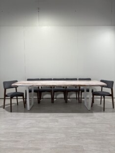 Стол кухонный обеденный евро дизайнерский лофт THETABLE RU 200х90 6.6/2.2