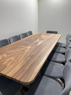 Стол кухонный обеденный прямоугольный дизайнерский лофт THETABLE RU 250х100 8.14/2.1