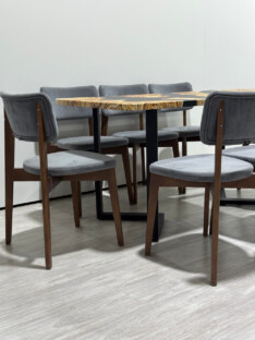 Стол кухонный обеденный прямоугольный дизайнерский лофт THETABLE RU 180х80 2.73/3.1