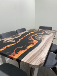 Стол кухонный обеденный прямоугольный дизайнерский лофт THETABLE RU 180х80 4.15/2.2