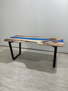 Стол компьютерный с вырезом дизайнерский лофт THETABLE 140х80 3.20/2.1