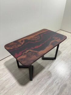 Стол кухонный обеденный прямоугольный дизайнерский лофт THETABLE 180х80 4.21/3.1